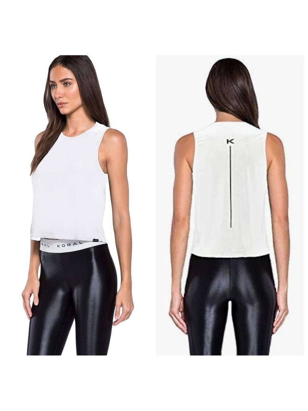 Koral Muscle Brisa Tank XL White